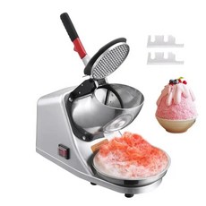 해빙기 가정 및 상업용 얼음 분쇄기 스플래시 방지 전기 더블 블레이드 스노우 콘 메이커 제빙기, 1)01, 1개