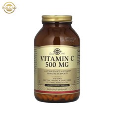 솔가 비타민 C 500mg 베지터블 캡슐 글루텐 프리 비건 무설탕, 1개, 250정