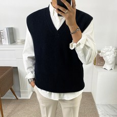 남자시스루니트조끼