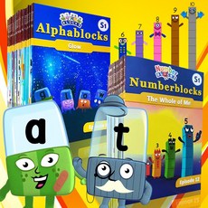 [달콤서점] 국내 당일발송 / 넘버 블럭스+알파 블럭스 세트 / Number blocks + Alpha Block 영어원서 음원제공, 넘버 블럭스 30권 세트 +알파 블럭스 26권 세트