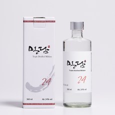 밀담 24도 360ml 단수수 증류주 럼 착한농부, 1개