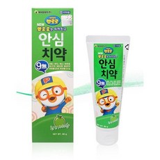 뽀로로 안심 치약 80g /사과향 무불소, 3개