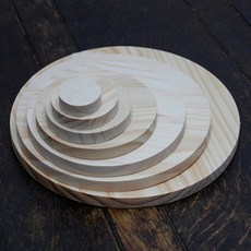 두께2cm 송목나무판 DIY목재원형판, 두께2cm×지름40cm, 1개
