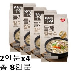 동원 들깨 칼국수 258g 2인분 x 4봉 사골육수 들깨가루 부드러운 국물 맛