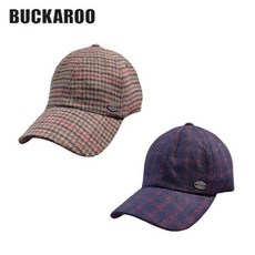 [버커루][특가전][BUCKAROO][PREMIUM][요건 초대박 단몇점 한정!]남녀공용 체크아일렛 패턴 버커루찡 고급볼캡 야구모자 - 버커루모자