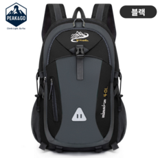피크앤고 40L 대용량 초경량 방수 백팩(Peak&Go) PG-0602 등산가방 백팩킹 트래킹가방 산악가방, 블랙