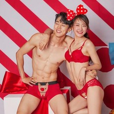 [엔터식스]YES YES레드라이트 루돌프팬티 커플속옷세트YSWBVB01PVB03MDVB01YSWBVB01PVB03MDVB01