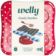 [미국]Welly Bandages 패브릭 패션 반창고& 밴드, Assorted Shapes Classic, 1캔