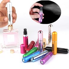 5 ml 재충전 용 향수 원자로 여행 휴대용 메이크업 항아리 향기 펌프 스프레이 야외 하이킹 캠핑을위한 화장품 용기, 1개, Yellow