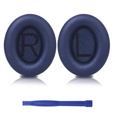 BO-SE QC35 예비 부품 용 이어폰 교체 이어 패드, 네이비 블루