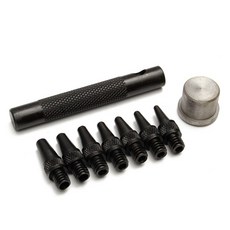 황동 가죽 공예 구멍 펀처 컴팩트 벨트 구멍 오프너 펀치 DIY 가죽 공예 구멍 펀칭 펀처 가죽 공예 도구, 프랑스, 1개