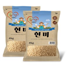 농사꾼 현미 현미쌀 8kg(4kg x 2포) 2023년산 햅현미 출하, 2개, 4kg