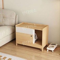 고양이 숨숨집 원목 모래튐방지 화장실가림 캣 하우스, 원목 (자체 조립), 1개