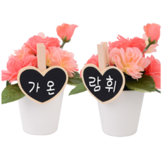 원목네임택 가든픽 메모클립 메모집게 팻말꽂이 집게형원목팻말 상품정보, 사각모양
