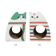 고양이 터널 캣터널 숨숨집 소형 중형 대형 캣 터널 장난감 롤링 사계절 범용 스크래쳐 터널형, 세로 귀여운 고양이