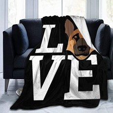 NMT Love My German Shepherd Dog Lovers 울트라 소프트 플리스 베드 담요-항 알레르 - P06920863FNVCH4, 기본