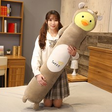 솜포함 바디필로우 인형 긴베개 안고자는 폭신 모찌, 소의 탈을 쓴 오리_170CM