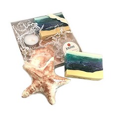 Goats Milk Olive Oil Spa Gift Set of Two Handmade Artisan Soaps - Aegean Sea and Starfish, 본문참고, 본문참고