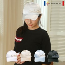  까스텔바작 까스텔바작 여성 골프 쉬폰 리본 실크 자수 캡모자, free 