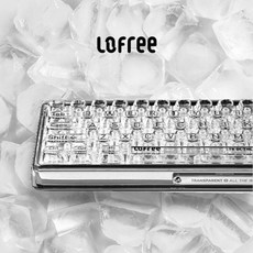 LOFREE 로프리 투명 키보드 기계식 1% 68키 카일 해파리축, free, 투명한