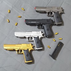 탄피배출 반자동 권총 데저트 이글 Desert Eagle, 블랙, 1개