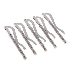 Royalways 5pcs 금속 봄 머니 클립 바 도금 Leathercraft 액세서리 공예품 만들기, 01