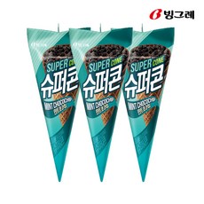 빙그레 슈퍼콘 민트초코칩 24개 한박스 아이스크림, 150ml