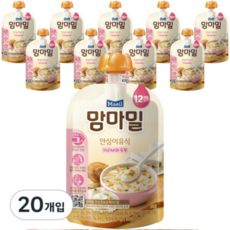 맘마밀 레토르트 이유식 가리비 두부 100g 20팩, 20개 - 맘마밀가리비