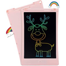 KINGDO 8 5인치 컬러 드로잉 태블릿 LCD 라이팅 태블릿 두들 보드 스크린락 어린이 전자 라이팅 보드 태블릿 두들 앰프 스크리블러 보드, 상세페이지 참조