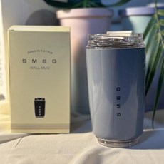 SMEG 휴대용 세라믹 텀블러 보온병 물병 여행용 스테인리스 스틸 자동차 진공 플라스크 주전자 커피 머, 01 Grey_01 240ML, 1개