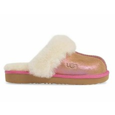 248162 어그 슬리퍼 Cozy II Shimmer Big Kid 5 핏s 여자 6-6.5 핑크
