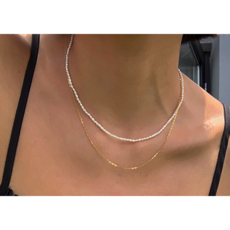 진주목걸이3mm