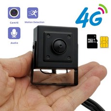EU 3G 4G Lte 휴대용 미니 카메라 1920P 1080P GSM SD SIM 카드 CCTV P2P 오디오 감시 모니터 보안 핀홀 Camhi 앱, 01.2백만 4G 카메라, 1개