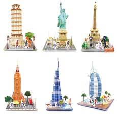 td 토단 취미키트 세계 건축물 3D 모형 (대) DIY 종이스티로폼, 칼리파 타워