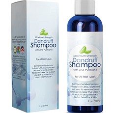 Biotin Hair Loss and Dandruff Shampoo with Zinc Sulfate Free Extra Strength Formula Removes Flakes S, 단일상품