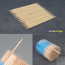 클릭샵 양면 이쑤시개 스테인레스이쑤시개, 1개, 470개입