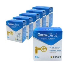 GC 녹십자 G 400 그린첵 혈당 측정검사지 GREEN CHECK 50매 x 5 1