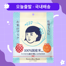 [오늘출발|국내배송] 일본 쌀 마스크팩 케아나나데시코 1개 (모공 피부결 수분 건조함 올인원 케어), 10매입