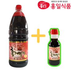 [공식] 홍일 홍게간장 레드 1.8L + 200ml 김재중 장민호 진서연 남보라 소스 홍게맛장 W.A.T.B, 1개