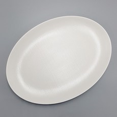 굿다이닝 매트 골든타원 접시, G-0334(35×26.4cm), 1개