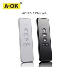 스마트커튼 자동커튼조절기 전동커튼레일 A-OK RF433 AC123-01 AC123-02 AC123-06 화이트 블랙 색상 옵션