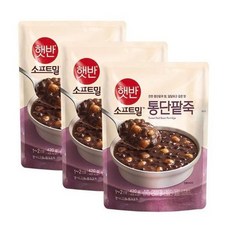 CJ제일제당 햇반 소프트밀 통단팥죽, 420g, 3개