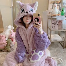 주토피아 주디 쥬디 토끼 캐릭터 점프 슈트 극세사 수면 잠옷 코스프레 파자마 홈웨어