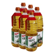 맛있는 요리엔 대파기름 1.8L X 6개 (6개) 한박스 파기름 조리용 요리용 볶음요리 두루치기 볶음밥 계란볶음밥 오징어볶음 잡내 제거, 1개