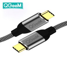 QGeeM 큐짐 USB C 타입 고속충전 데이터전송 케이블 1.2M USB3.1 gen1 PD 60W 5Gbps 4K@60Hz영상지원