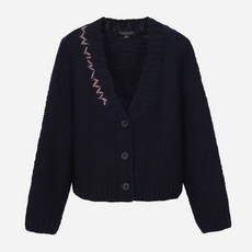  써스데이아일랜드 자수포인트 슬럽 가디건 (T238MCD301W) 