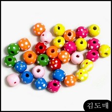 KDM 만들기 2P 꽃무늬구슬-10파이(50g) 꾸미기재료 교육용만들기재료 아이교육