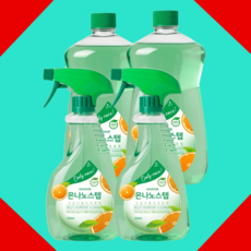 은나노스텝 다용도 세정제 시즌3 본품 550mL 2개 리필 1100mL 2개, 550mL 2개+1100mL 2개, 1개