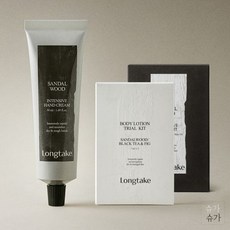 롱테이크 퍼퓸 핸드크림 선물 샌달우드 50ml+기프트, 01 샌달우드, 50ml, 1개 - 롱테이크샌달우드솔리드