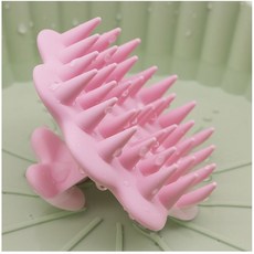 블라제스 위생적인 실리콘 일체형 샴푸 두피 브러쉬, 1개, 핑크